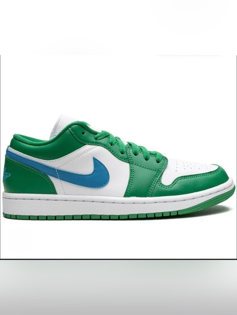 Jordan 1 Low Lucky Green Aquatone Women’s 10.5 Gorpcore Streetwear Dark Academia
